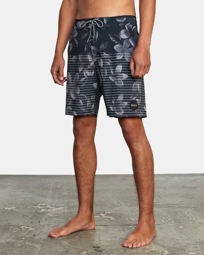 RVCA Mens Boardshorts Curren Boardshorts 18034 Black Floral Bfa On Sale