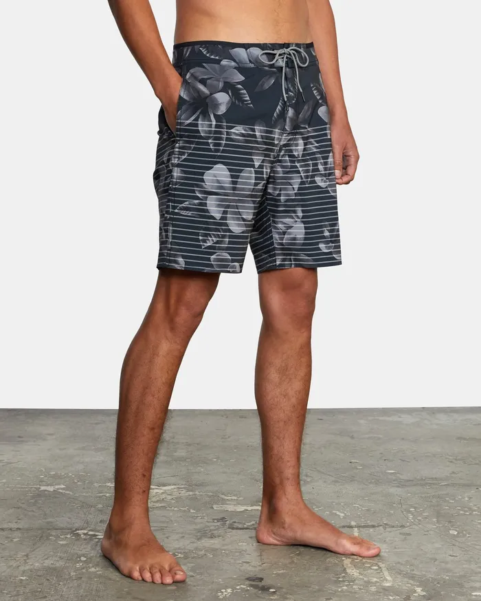 RVCA Mens Boardshorts Curren Boardshorts 18034 Black Floral Bfa On Sale