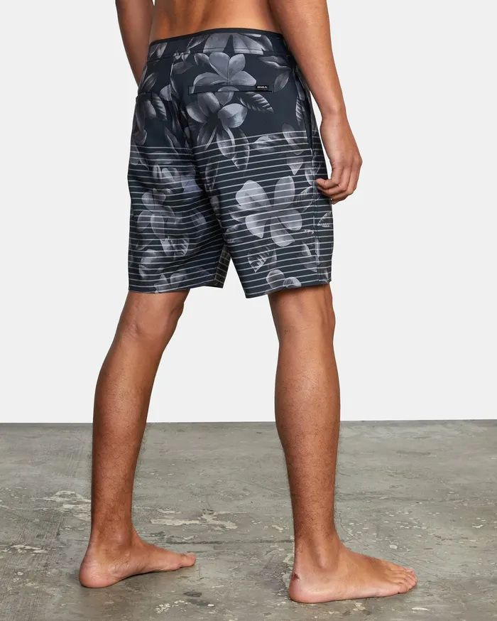 RVCA Mens Boardshorts Curren Boardshorts 18034 Black Floral Bfa On Sale