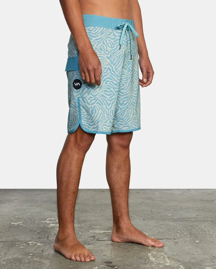 RVCA Mens Boardshorts Eastern Boardshorts 20034 Peacock Blue Bly0 Popular
