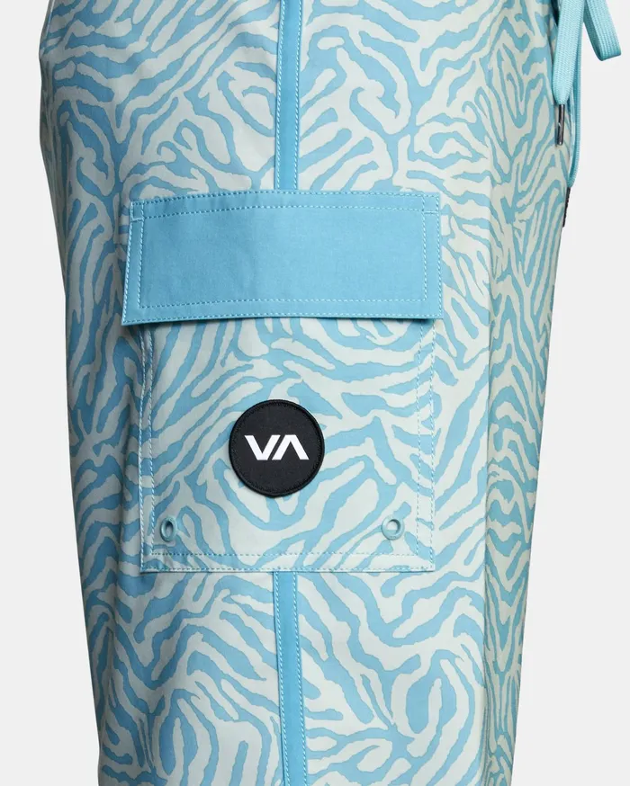 RVCA Mens Boardshorts Eastern Boardshorts 20034 Peacock Blue Bly0 Popular