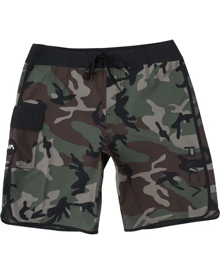 RVCA Mens Boardshorts Eastern Boardshorts 20034 Woodland Camo Wcm For Sale