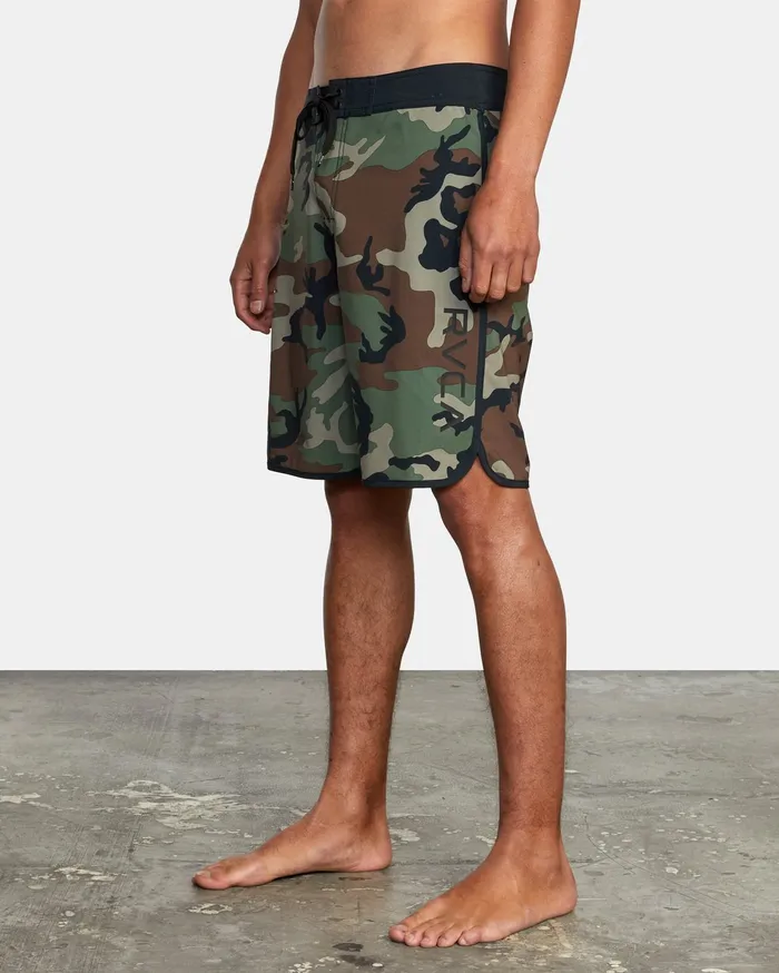 RVCA Mens Boardshorts Eastern Boardshorts 20034 Woodland Camo Wcm For Sale