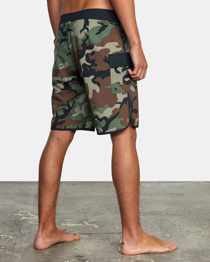 RVCA Mens Boardshorts Eastern Boardshorts 20034 Woodland Camo Wcm For Sale