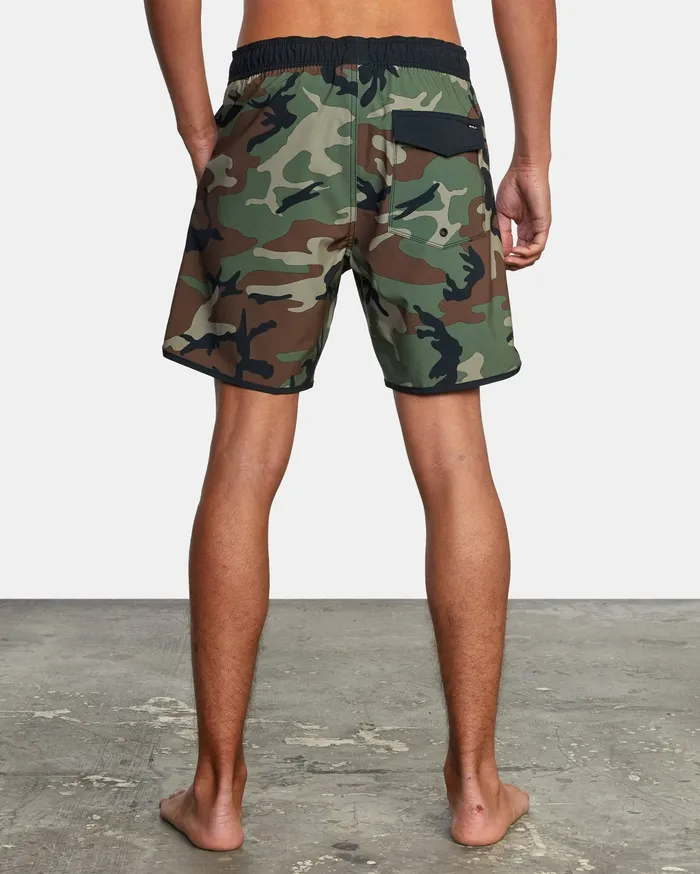 RVCA Mens Boardshorts Eastern Elastic Boardshorts 17034 Woodland Camo Wcm Gift Ideas