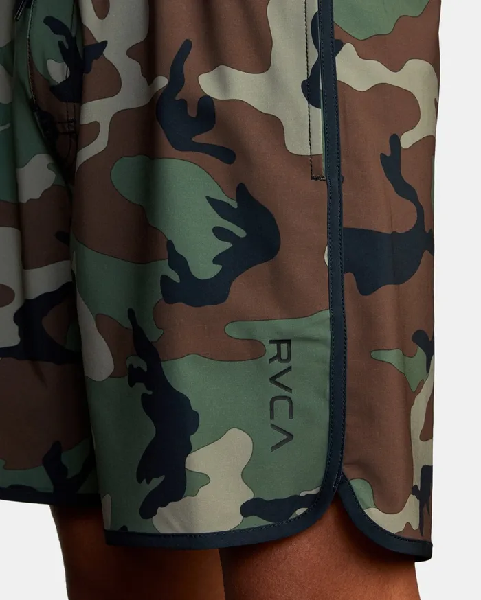 RVCA Mens Boardshorts Eastern Elastic Boardshorts 17034 Woodland Camo Wcm Gift Ideas