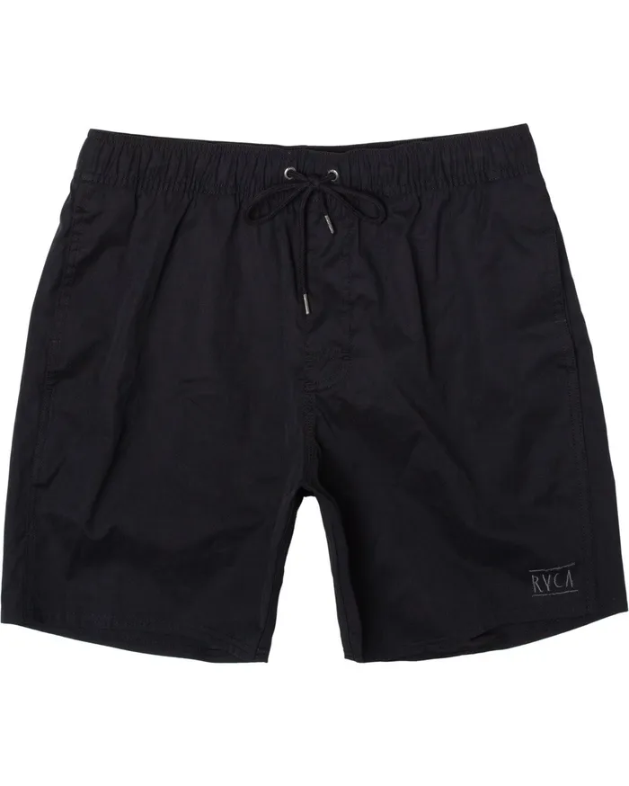 RVCA Mens Boardshorts Opposite Elastic 2 Boardshorts 17034 Black Blk Casaul