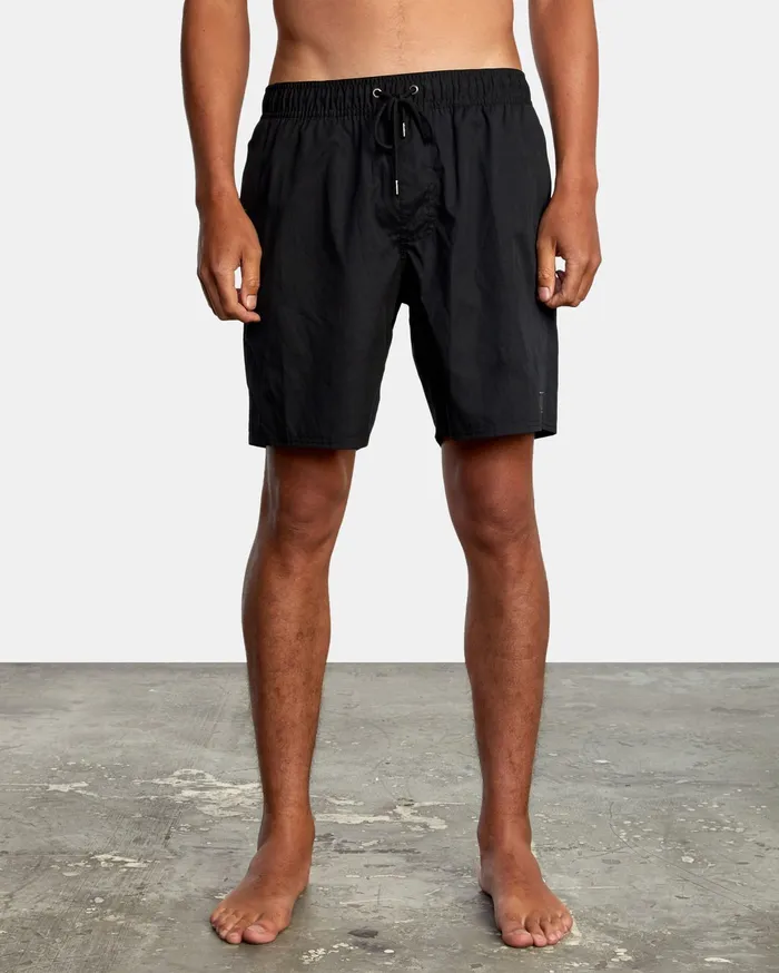 RVCA Mens Boardshorts Opposite Elastic 2 Boardshorts 17034 Black Blk Casaul