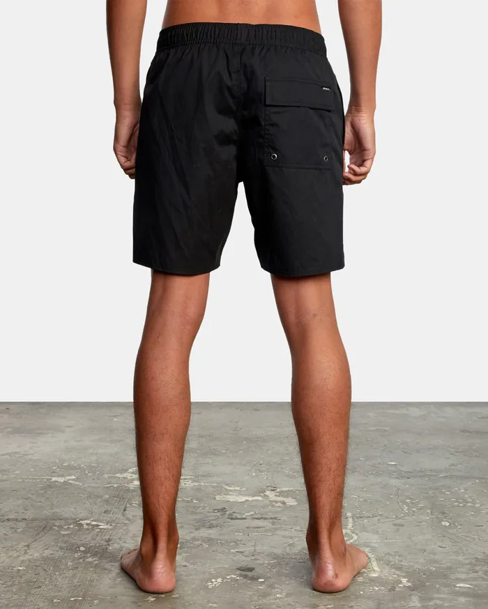 RVCA Mens Boardshorts Opposite Elastic 2 Boardshorts 17034 Black Blk Casaul