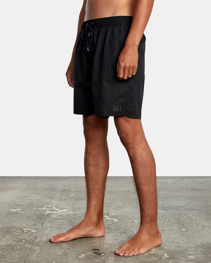 RVCA Mens Boardshorts Opposite Elastic 2 Boardshorts 17034 Black Blk Casaul