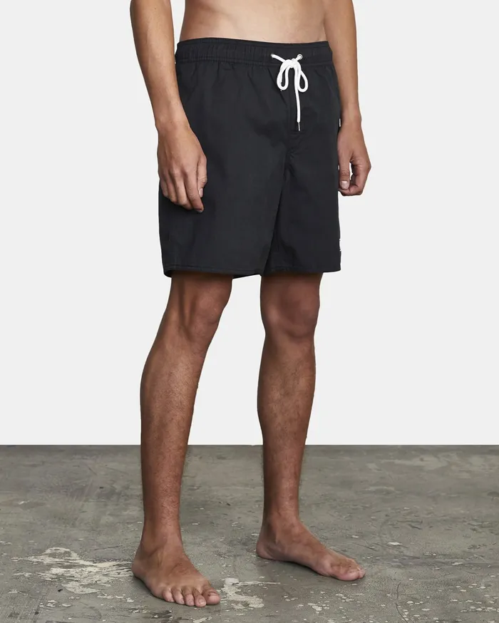 RVCA Mens Boardshorts Opposite Elastic 2 Boardshorts 17034 Black Blk Casaul