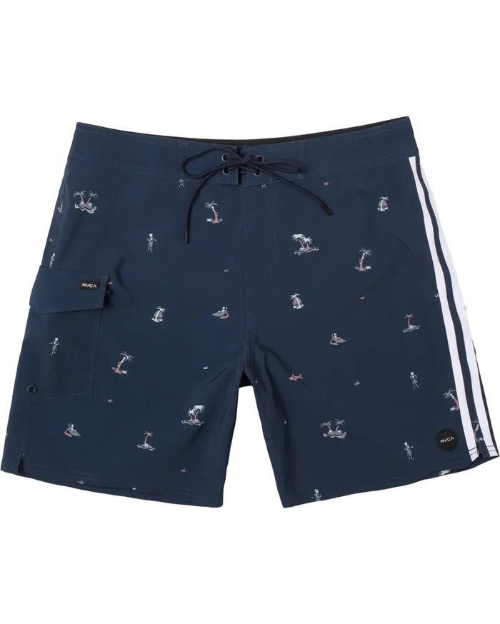 RVCA Mens Boardshorts Restless Boardshorts 17034 New Navy Nnv On Sale