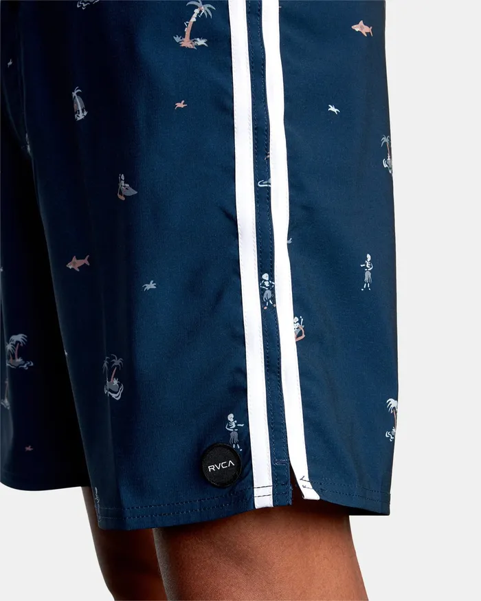 RVCA Mens Boardshorts Restless Boardshorts 17034 New Navy Nnv On Sale