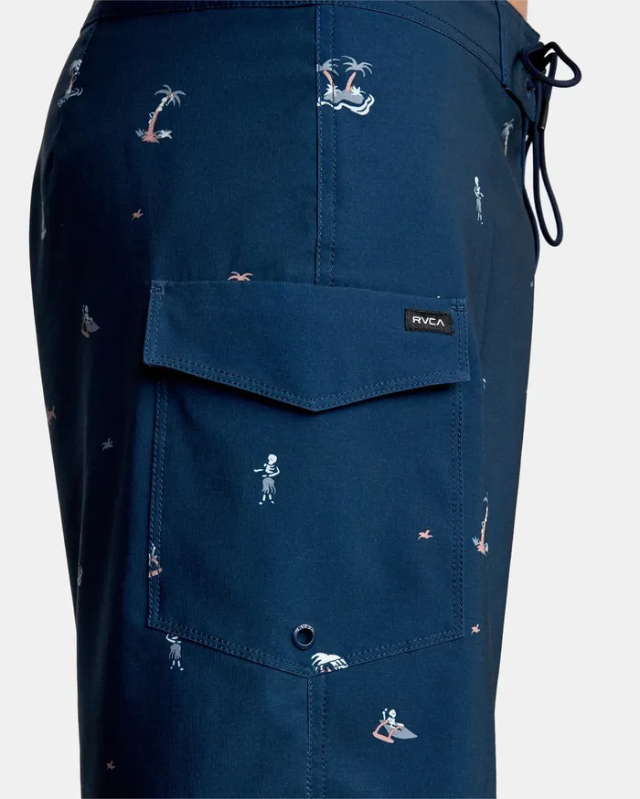 RVCA Mens Boardshorts Restless Boardshorts 17034 New Navy Nnv On Sale