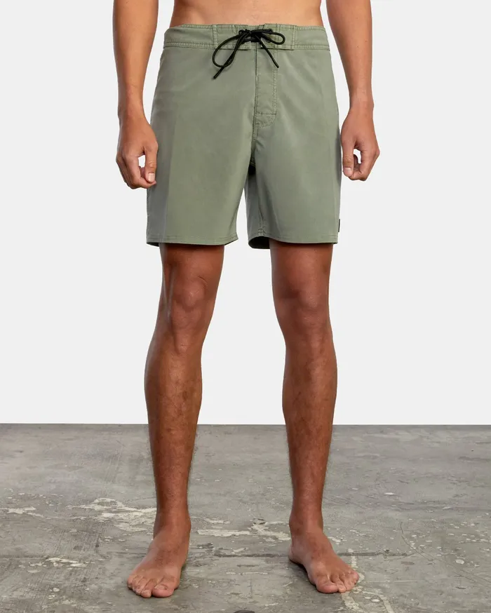 RVCA Mens Boardshorts Va Pigment Boardshorts 18034 Aloe Alo Casaul