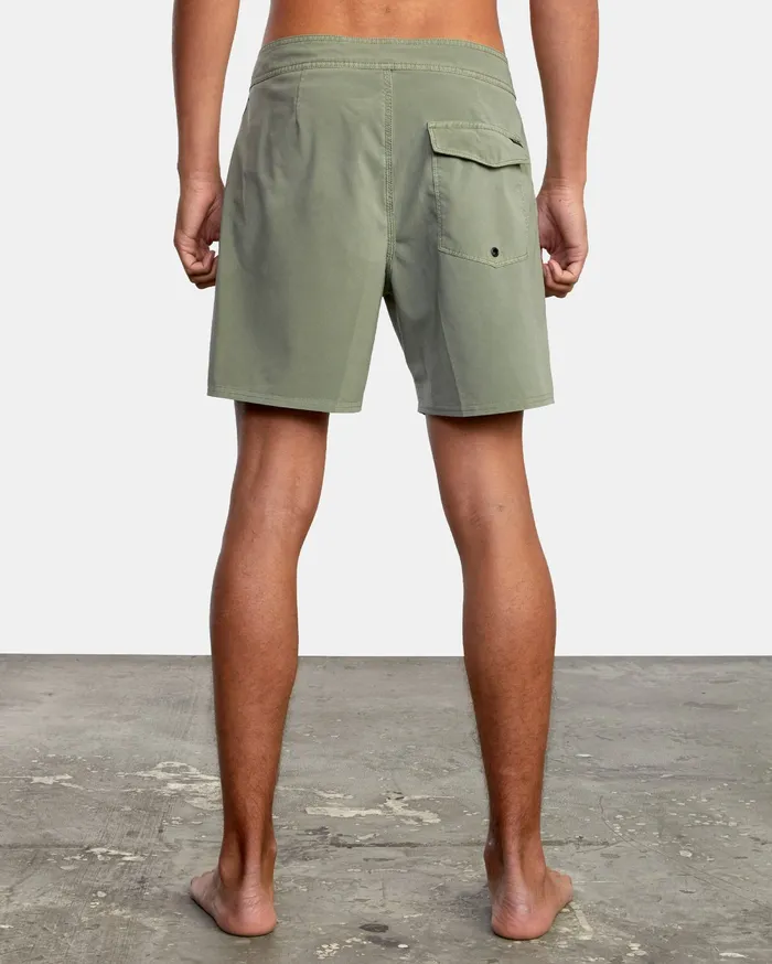 RVCA Mens Boardshorts Va Pigment Boardshorts 18034 Aloe Alo Casaul