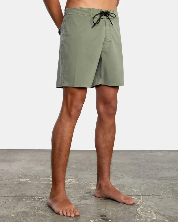 RVCA Mens Boardshorts Va Pigment Boardshorts 18034 Aloe Alo Casaul