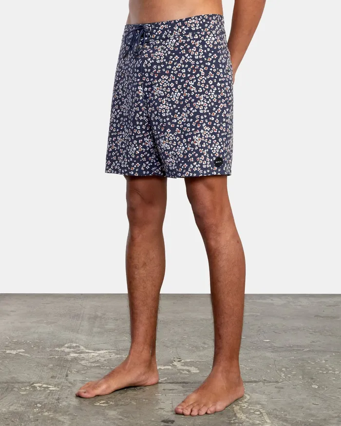 RVCA Mens Boardshorts Va Pigment Boardshorts 18034 Moody Blue Mdy Popular