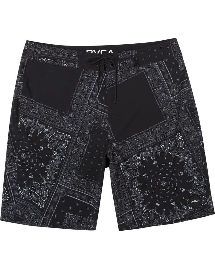 RVCA Mens Boardshorts Va Print Boardshorts 19034 Black Print Kvd6 Gift for Friend