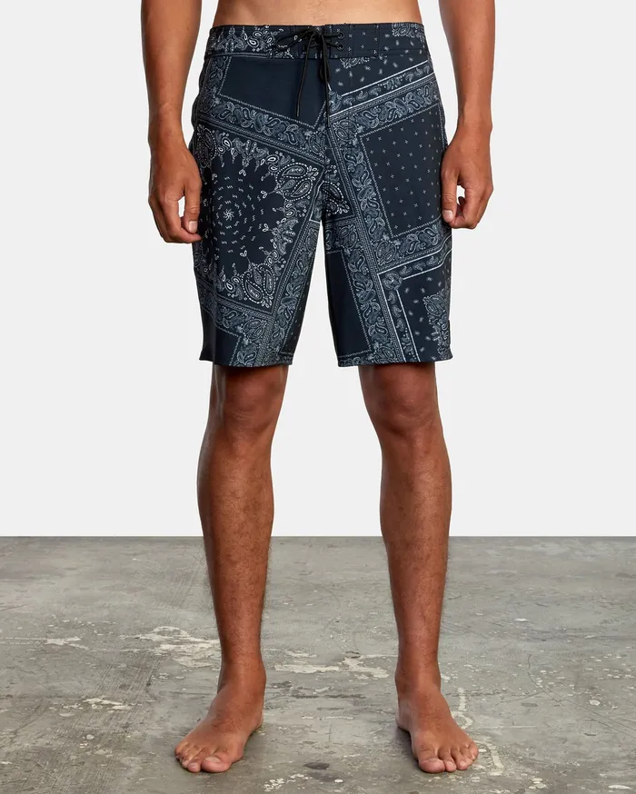 RVCA Mens Boardshorts Va Print Boardshorts 19034 Black Print Kvd6 Gift for Friend