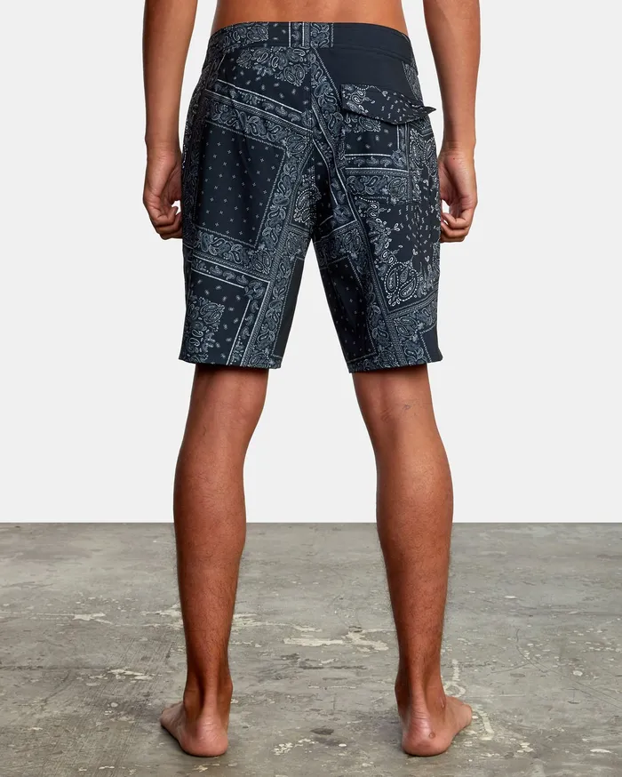 RVCA Mens Boardshorts Va Print Boardshorts 19034 Black Print Kvd6 Gift for Friend