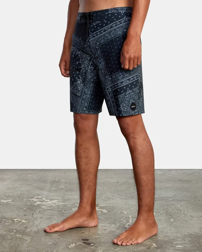 RVCA Mens Boardshorts Va Print Boardshorts 19034 Black Print Kvd6 Gift for Friend