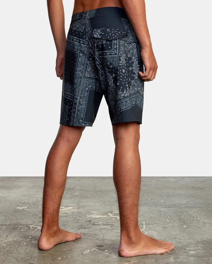 RVCA Mens Boardshorts Va Print Boardshorts 19034 Black Print Kvd6 Gift for Friend