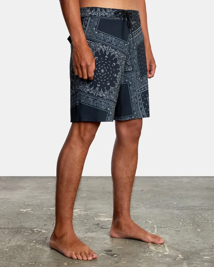 RVCA Mens Boardshorts Va Print Boardshorts 19034 Black Print Kvd6 Gift for Friend