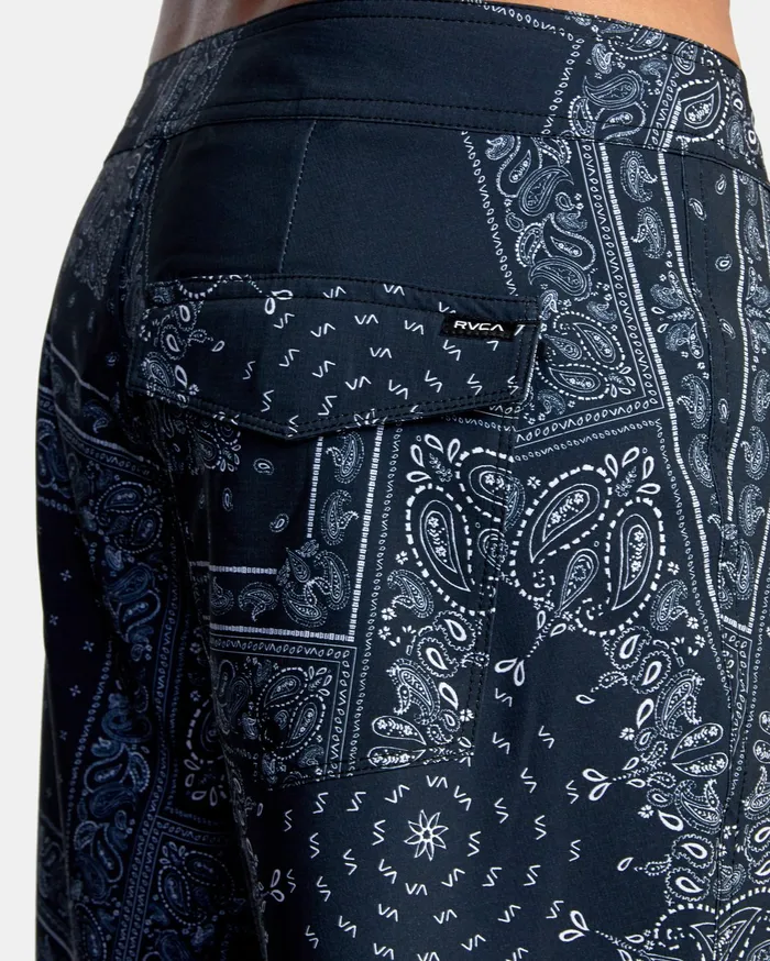 RVCA Mens Boardshorts Va Print Boardshorts 19034 Black Print Kvd6 Gift for Friend