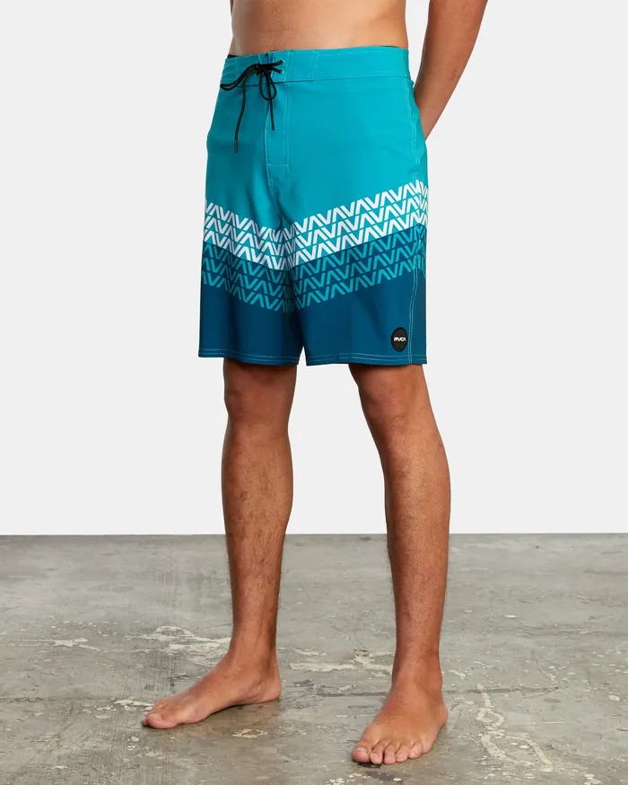 RVCA Mens Boardshorts Va Print Boardshorts 19034 Teal Tea Gift for Friend