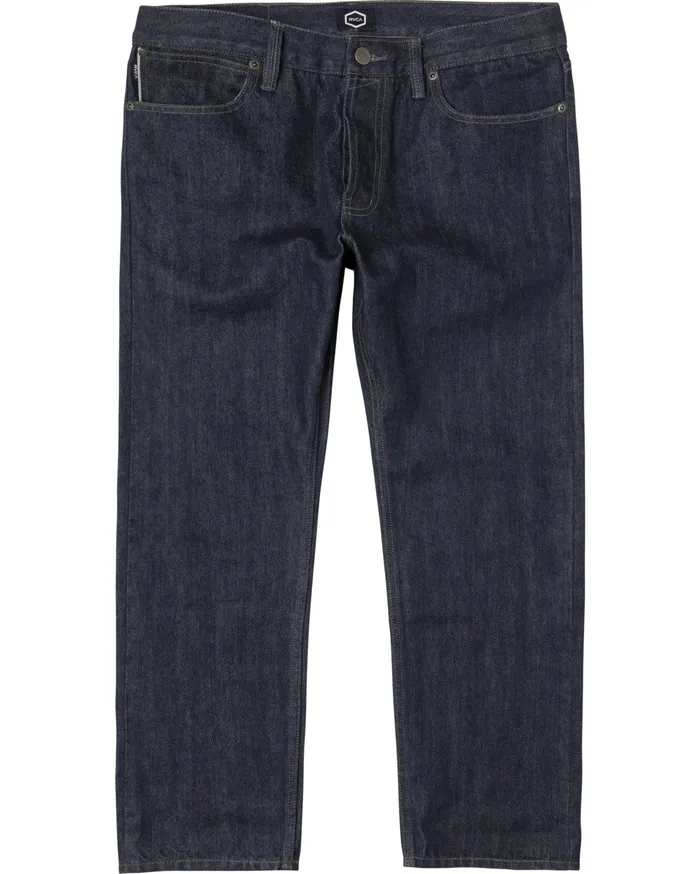 RVCA Mens Denim New Dawn Modern Straight Fit Denim Raw Blue Rwu For Sale
