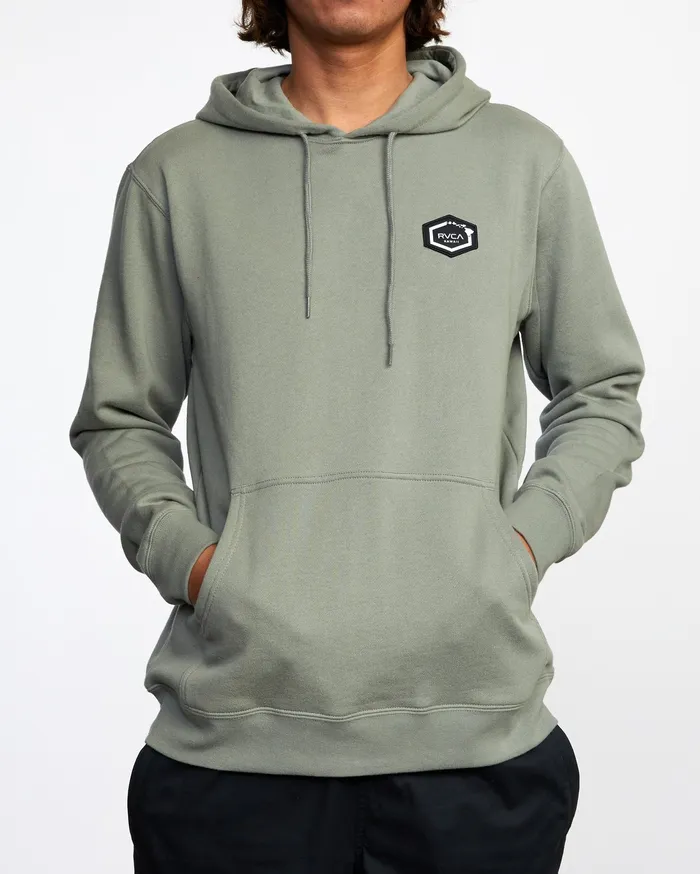 RVCA Mens Hoodies Island Hex Pullover Hoodie Aloe Alo For Sale