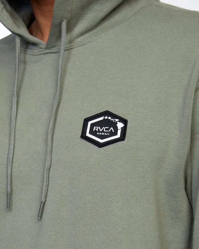 RVCA Mens Hoodies Island Hex Pullover Hoodie Aloe Alo For Sale