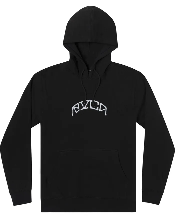 RVCA Mens Hoodies Kevin Ancell St Margret Hoodie Black Blk On Sale