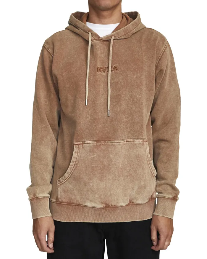 RVCA Mens Hoodies Mineral Hoodie Camel Cml Popular