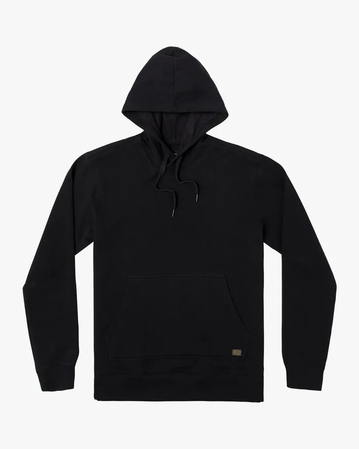 RVCA Mens Hoodies Recession Americana Pullover Hoodie Rvca Black Rvb On Sale