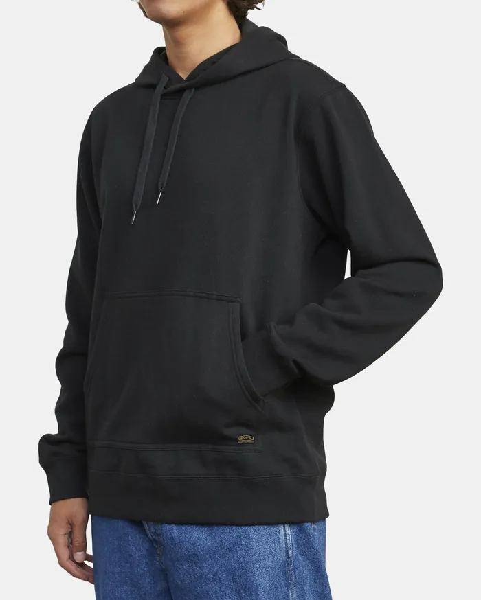 RVCA Mens Hoodies Recession Americana Pullover Hoodie Rvca Black Rvb On Sale