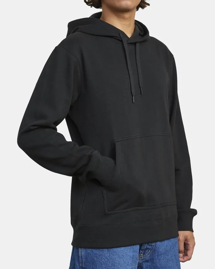 RVCA Mens Hoodies Recession Americana Pullover Hoodie Rvca Black Rvb On Sale