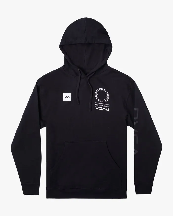 RVCA Mens Hoodies Va Mark Sport Hoodie Black Blk For Sale