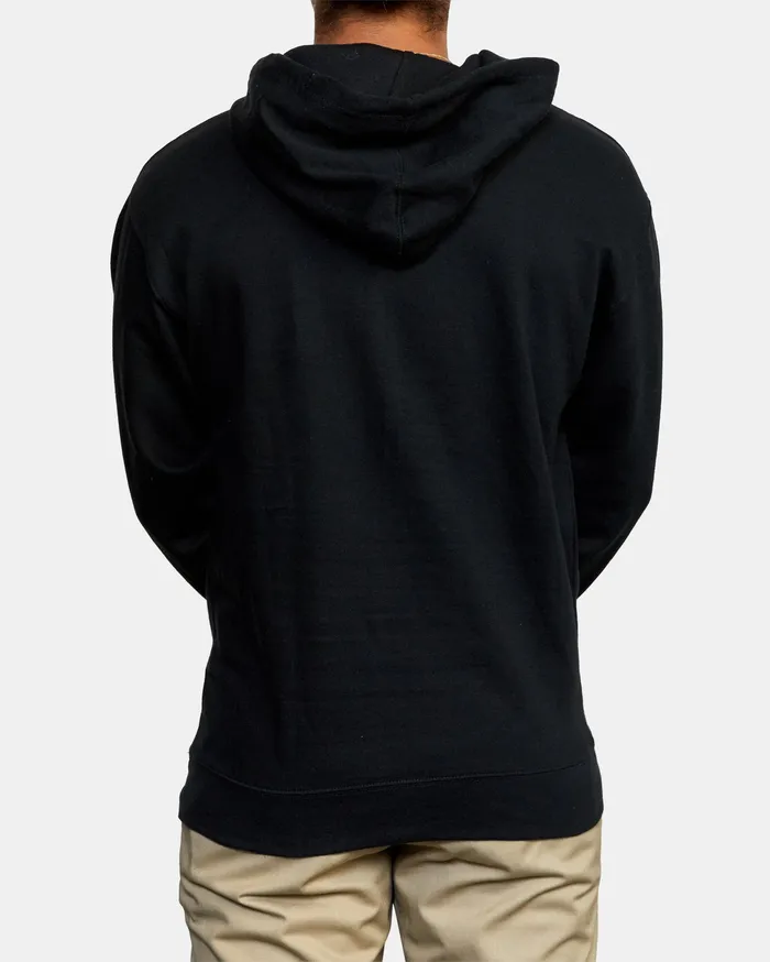RVCA Mens Hoodies Va Mark Sport Hoodie Black Blk For Sale