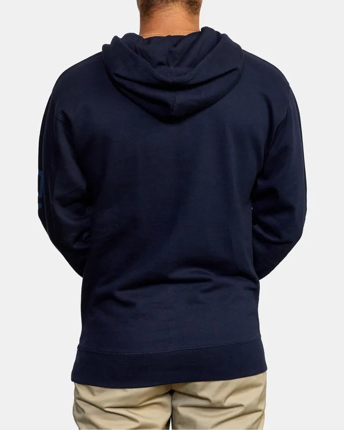 RVCA Mens Hoodies Va Mark Sport Hoodie Navy Nvy Popular