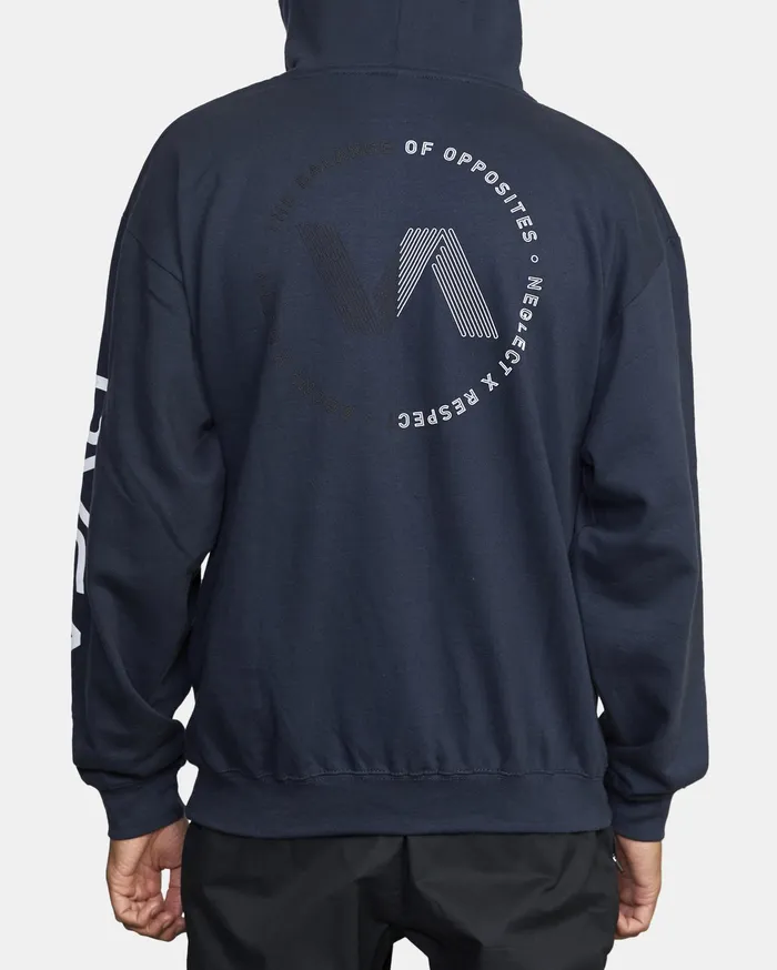 RVCA Mens Hoodies Va Track Sport Hoodie Navy Nvy Popular