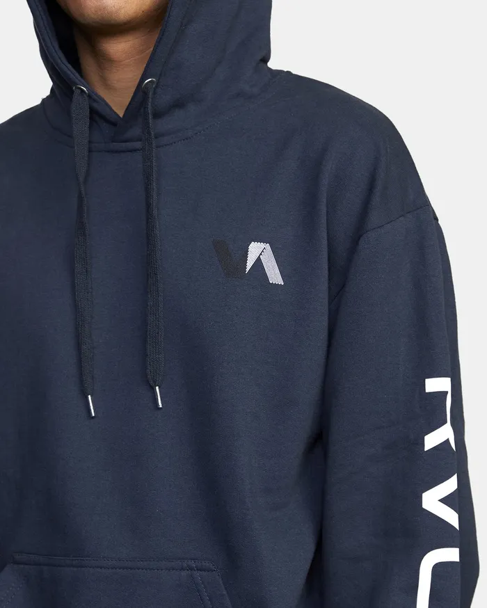 RVCA Mens Hoodies Va Track Sport Hoodie Navy Nvy Popular