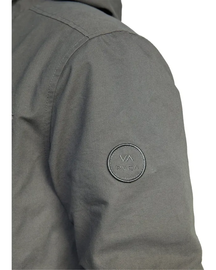 RVCA Mens Jackets Hooded Bomber 2 Waterproof Jacket Olive Olv