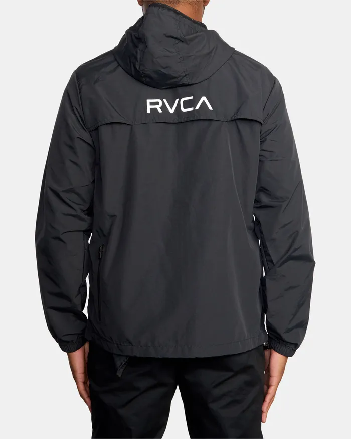 RVCA Mens Jackets Outsider Packable Anorak Jacket Black Blk