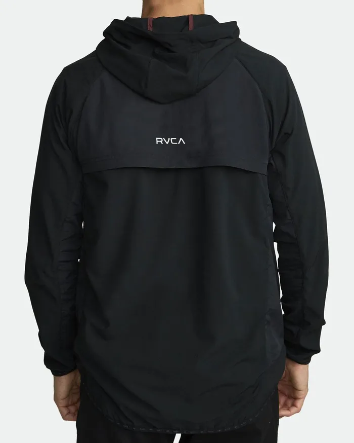 RVCA Mens Jackets Yogger Track Jacket Black Blk