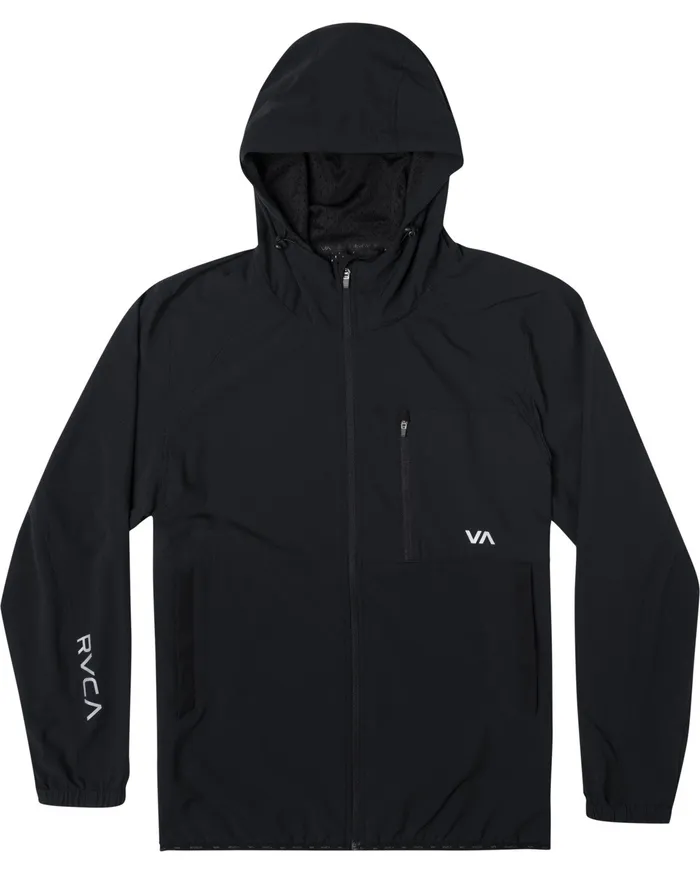 RVCA Mens Jackets Yogger Track Jacket Ii Black Blk