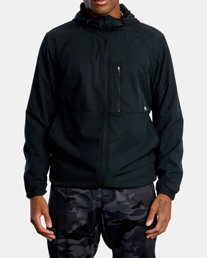RVCA Mens Jackets Yogger Track Jacket Ii Black Blk