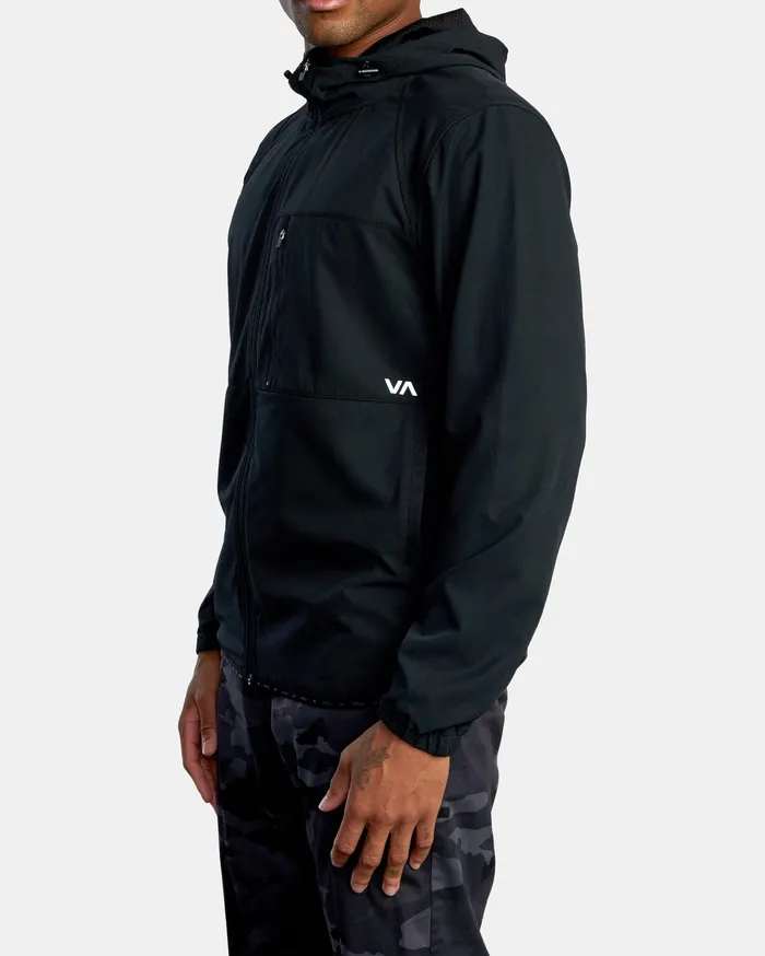 RVCA Mens Jackets Yogger Track Jacket Ii Black Blk