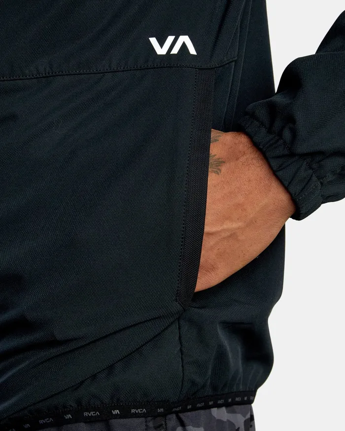RVCA Mens Jackets Yogger Track Jacket Ii Black Blk